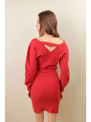 Jumeon Gebreide jurk rood