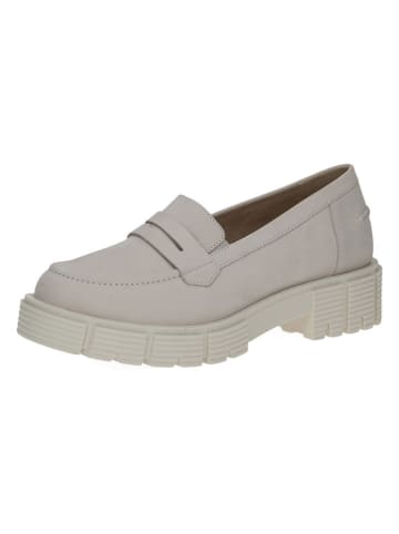 Caprice Leder-Slipper in Creme