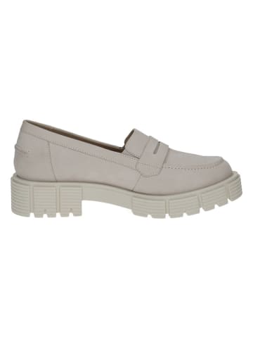 Caprice Leder-Slipper in Creme