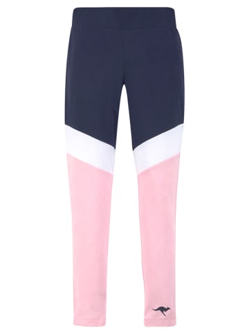 Kangaroos Leggings in Rosa/ Dunkelblau/ Weiß