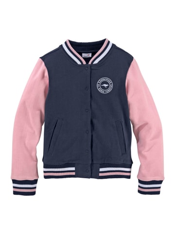 Kangaroos Blouson in Dunkelblau/ Rosa