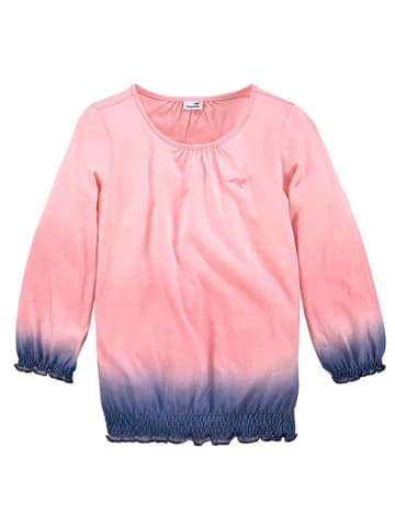 Kangaroos Blouse lichtroze/donkerblauw