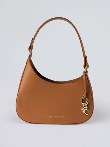 CXL by Christian Lacroix Leder-Schultertasche in Hellbraun - (B)28 x (H)14 x (T)6 cm