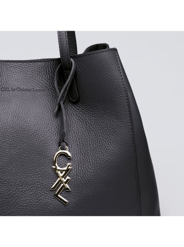 CXL by Christian Lacroix Leder-Schultertasche in Schwarz - (B)39 x (H)29 x (T)20 cm