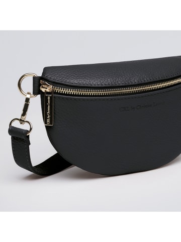 CXL by Christian Lacroix Leder-Brustbeutel in Schwarz - (B)23 x (H)13 x (T)6 cm
