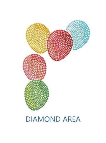 DIAMOND DOTZ Grußkarte "Balloons on High Diamond Dotz®" - ab 8 Jahren