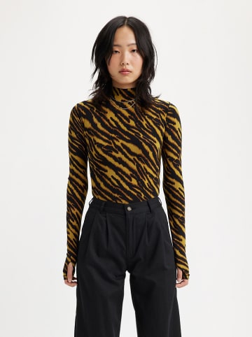 Levi's Longsleeve "Mammoth" zwart/geel