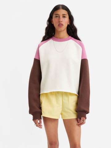 Levi´s Sweatshirt "Graphic Campout" wit/roze