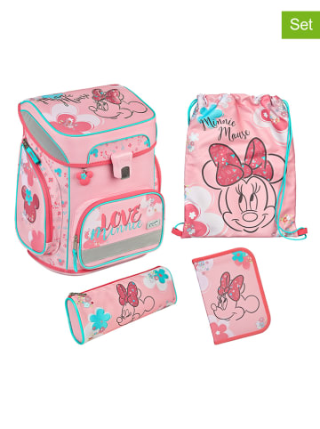 SCOOLI 5tlg. Schulranzen-Set "EasyFit Minnie Mouse" in Rosa