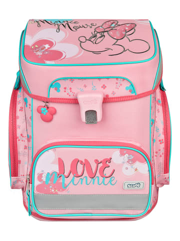 SCOOLI 5tlg. Schulranzen-Set "EasyFit Minnie Mouse" in Rosa