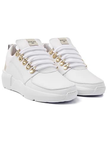 Nubikk Leder-Sneakers "Roque Royal" in Weiß