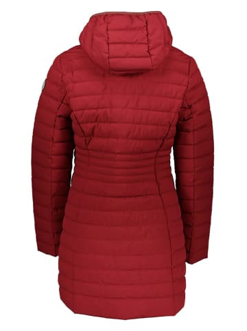 Killtec Doorgestikte mantel rood