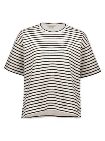 Herrlicher Shirt crème/zwart