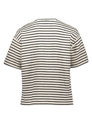 Herrlicher Shirt crème/zwart