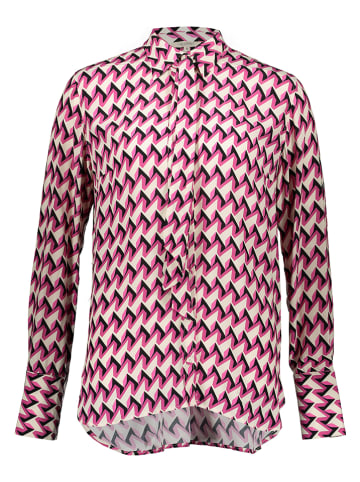 Herrlicher Bluse in Pink/ Weiß/ Schwarz