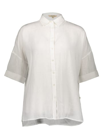Herrlicher Leinen-Bluse in Weiß