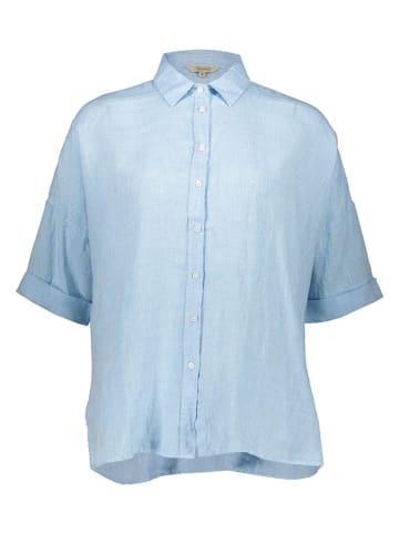 Herrlicher Leinen-Bluse in Hellblau