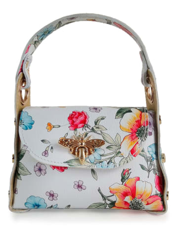 ORE10 Leder-Henkeltasche "Liman" in Creme - (B)22 x (H)22 x (T)12 cm