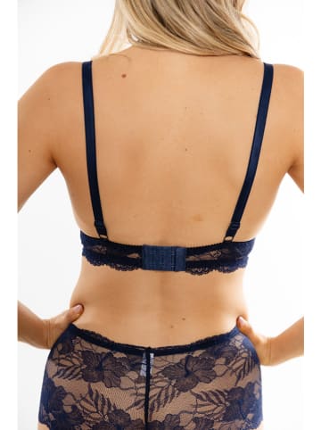 Anna Morellini Underwear Push-up beha "Fiorellla" donkerblauw