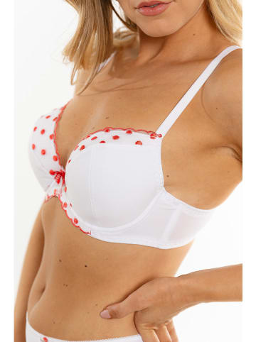 Anna Morellini Underwear Beugelbeha "Filippa" wit/rood
