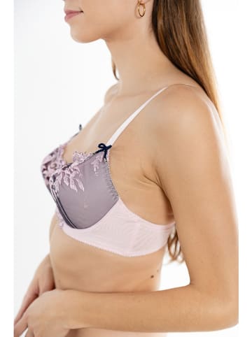 Anna Morellini Underwear Biustonosz "Maria" w kolorze jasnoróżowo-fioletowym