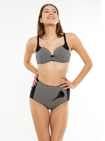 Anna Morellini Underwear Biustonosz "Ismerlda" w kolorze czarno-białym