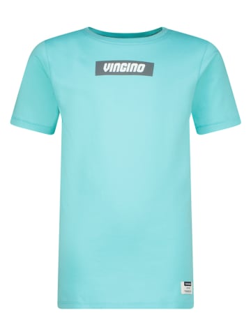 Vingino Koszulka "Hifot" w kolorze srebrno-błękitnym