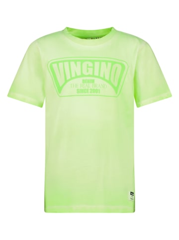 Vingino Koszulka "Hapo" w kolorze limonkowym