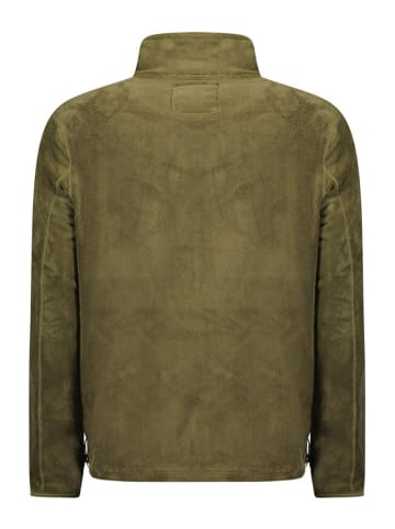 Geographical Norway Fleece vest "Upload" olijfgroen