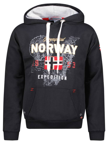 Geographical Norway Hoodie "Guitre" zwart