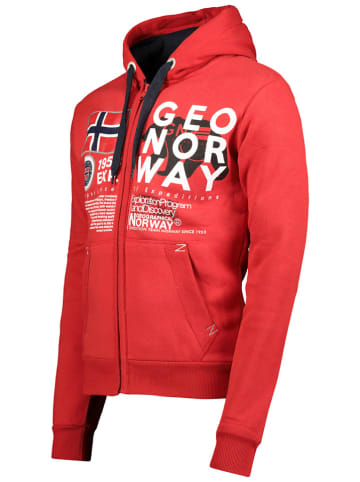 Geographical Norway Sweatjacke "Gasado" in Rot