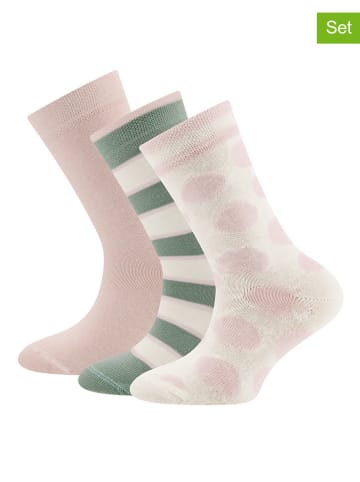 ewers 3er-Set: Socken in Rosa/ Grün