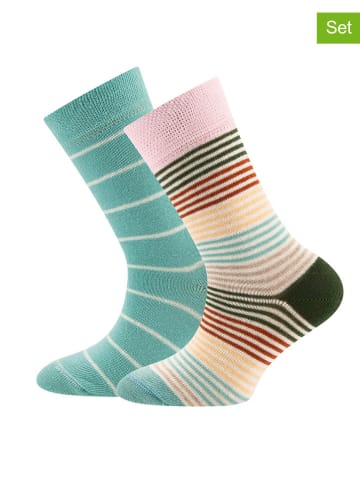 ewers 2-delige set: sokken "Ringel" meerkleurig