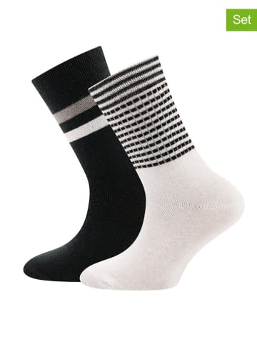 ewers 2-delige set: sokken "Ringel" zwart/wit