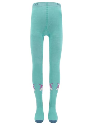 ewers Strumpfhose "Einhorn" in Türkis