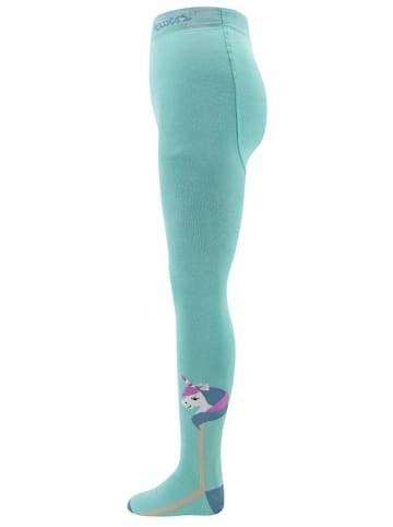 ewers Strumpfhose "Einhorn" in Türkis