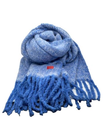 erfurt Sjaal met aandeel wol blauw