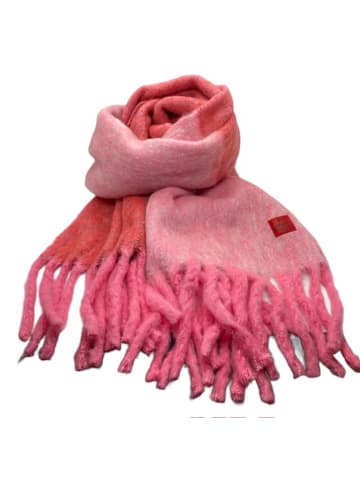 erfurt Sjaal met aandeel wol roze/rood