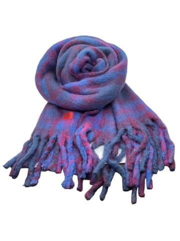 erfurt Sjaal met aandeel wol blauw/paars