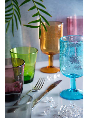 Trendy Kitchen by EXCÉLSA 6-delige set: wijnglazen "Color Bubble" meerkleurig - 390 ml