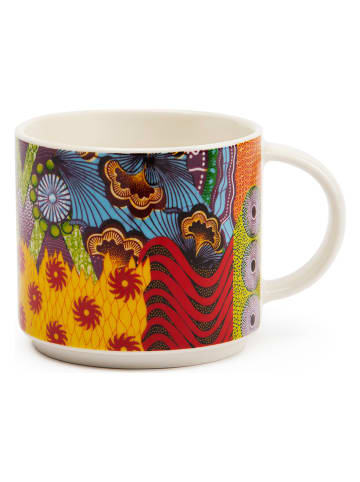 Trendy Kitchen by EXCÉLSA Kubki (4 szt.) "Afrika" ze wzorem - 290 ml