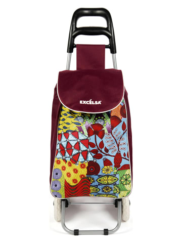 Trendy Kitchen by EXCÉLSA Einkauftrolley "Afrika" in Rot/ Bunt - (B)36 x (H)96 x (T)28 cm