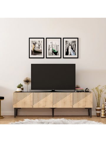 Scandinavia Concept Szafka RTV "Draw" w kolorze brązowym - 154 x 45 x 37 cm
