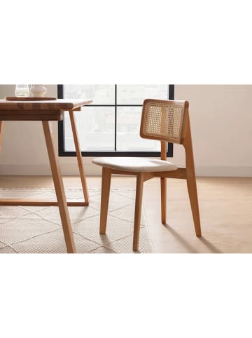 Scandinavia Concept Krzesło "Zeus" w kolorze brązowo-kremowym - 45 x 80 x 45 cm