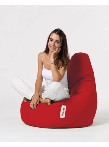 Scandinavia Concept Worek "Drop" w kolorze czerwonym do siedzenia - 80 x 80 x 33 cm