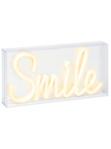 moses. Neon LED "Smile" w kolorze białym