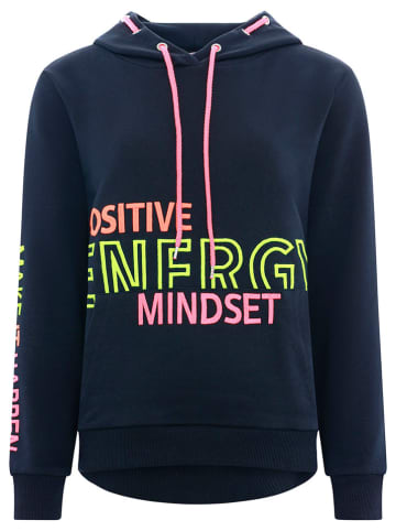 Zwillingsherz Bluza "Positive Energy Mindset" w kolorze granatowym
