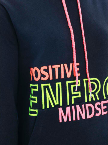 Zwillingsherz Bluza "Positive Energy Mindset" w kolorze granatowym