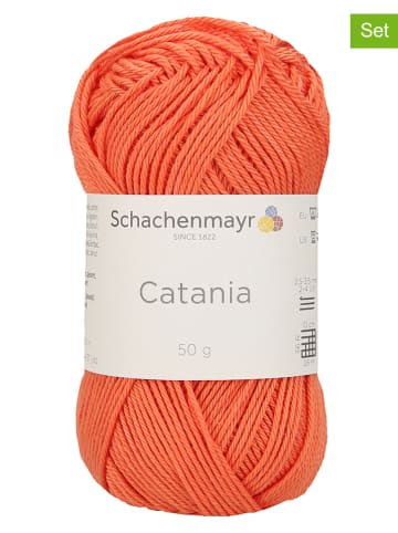 Schachenmayr since 1822 10er-Set: Baumwollgarne "Catania" in Orange - 10x 50 g