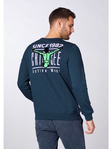 Chiemsee Sweatshirt "Eagle Rock" in Dunkelgrün